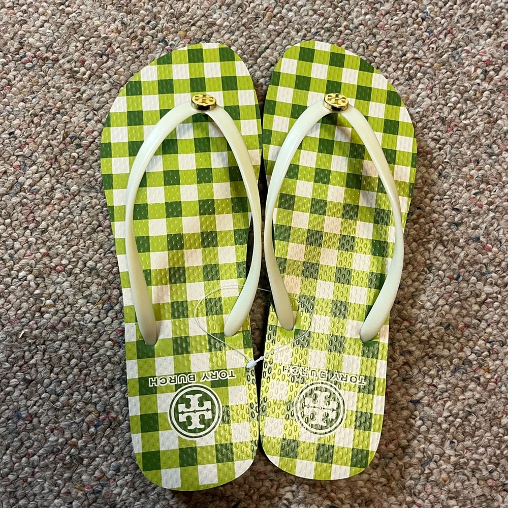 🆕 Tory Burch Window Pane Flip Flop - Picture 4 of 10
